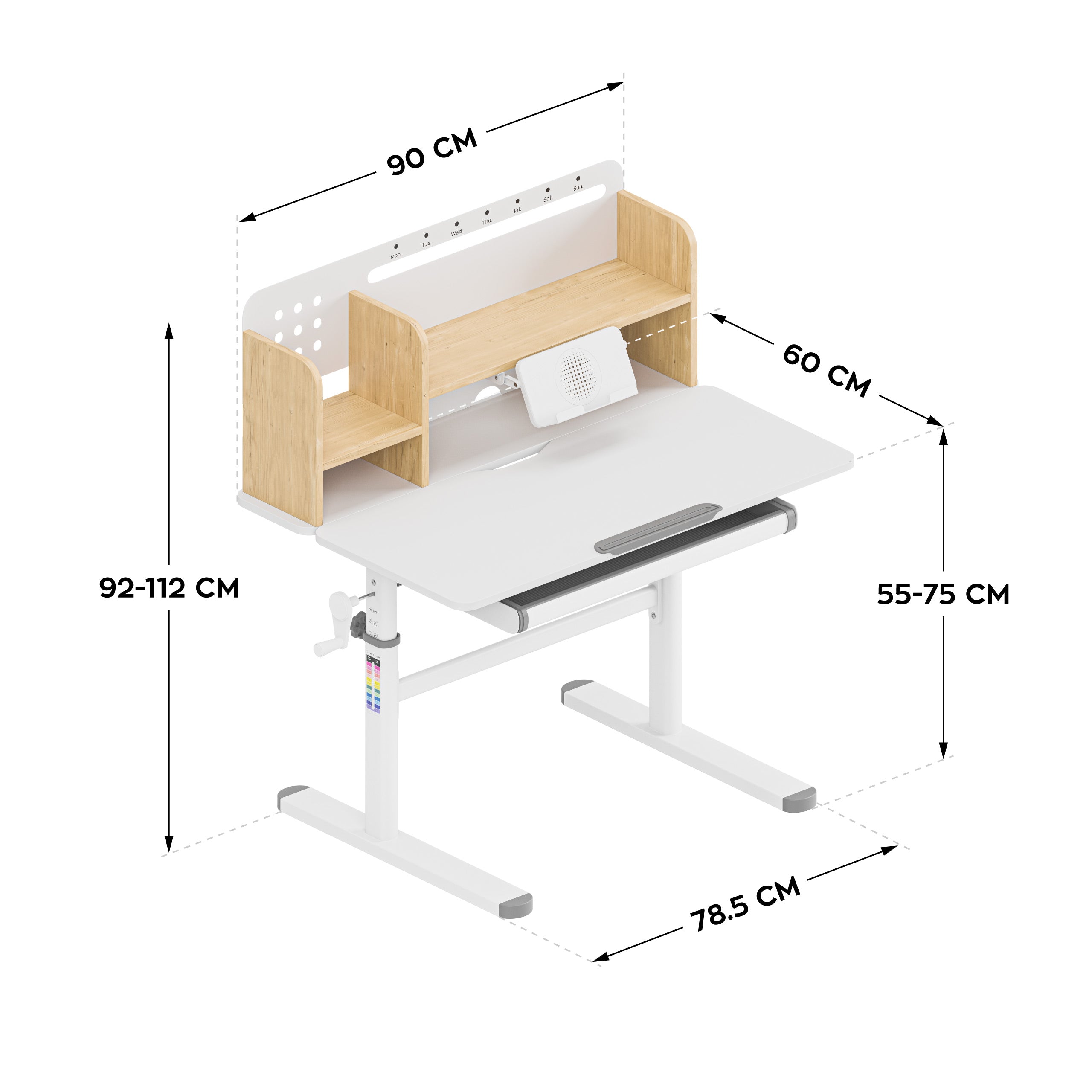 Escritorio ergonómico para niños Mark Adler Study 5.0 Wood 90 cm