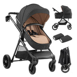 Cochecito para bebés multifuncional 2 en 1 Toledo 35 Black