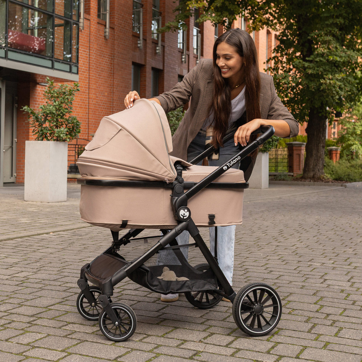 Cochecito para bebés multifuncional 2 en 1 Toledo 35 Taupe