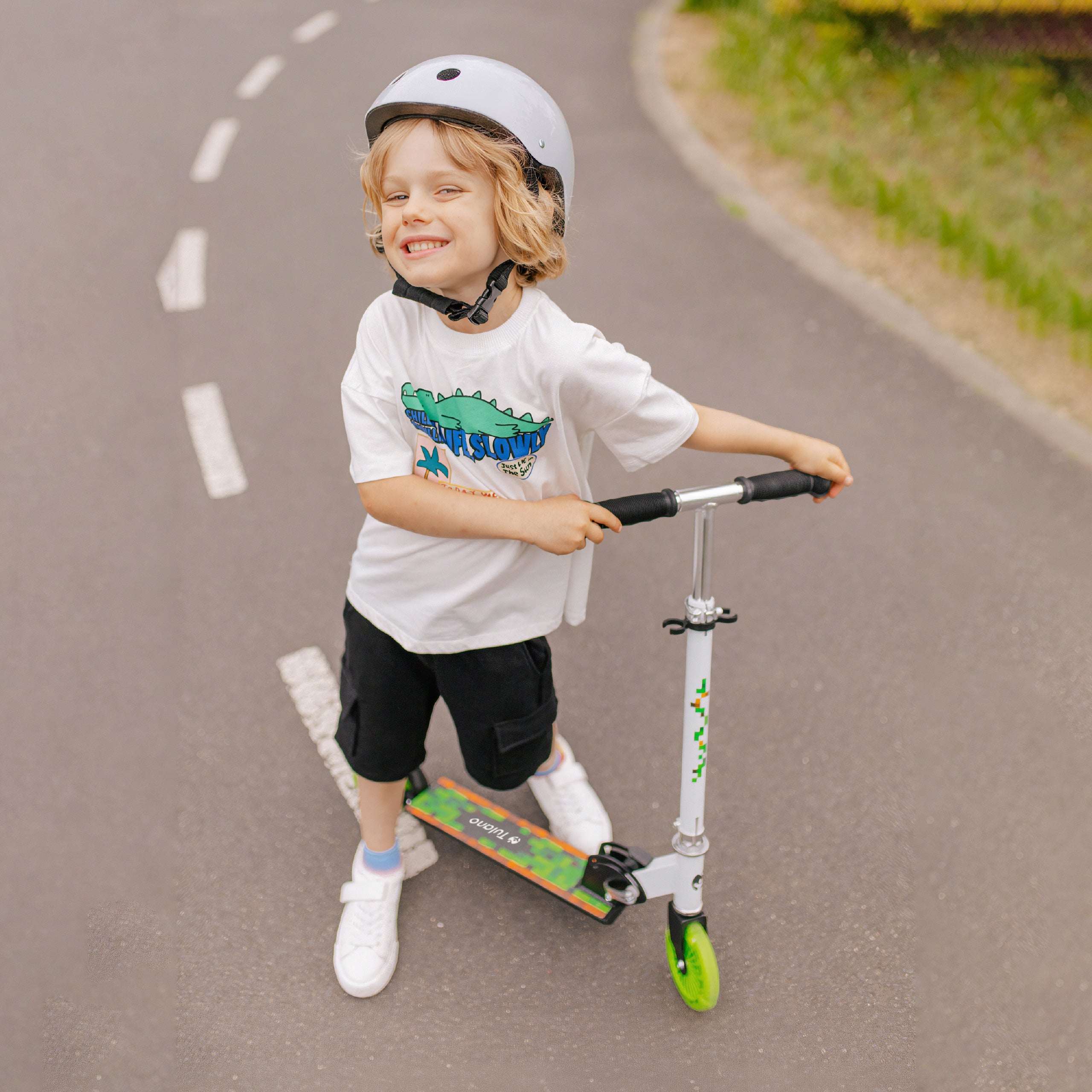 Patinete infantil Tulano Zigzag 35 Green