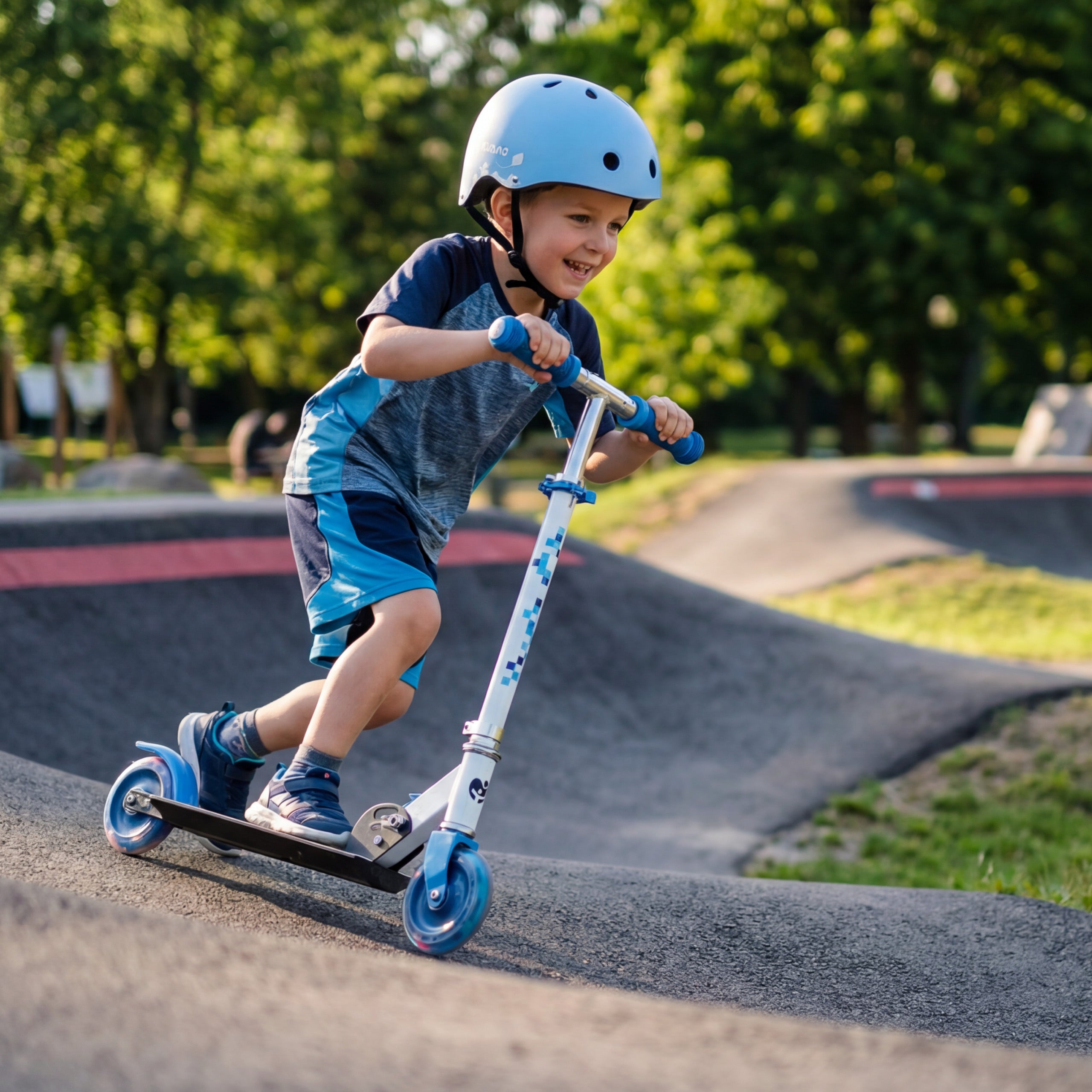 Patinete infantil Tulano Zigzag 35 Blue