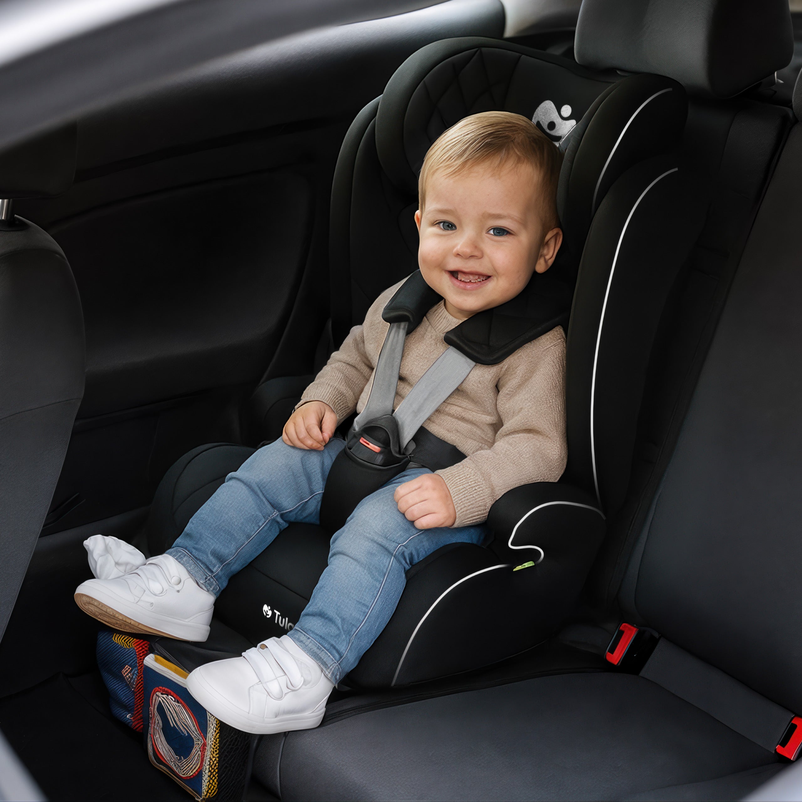 Silla de coche Tulano Zooma 25 Black 76-150 cm I-Size
