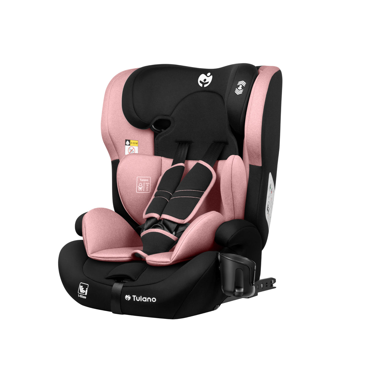 Silla de coche para niños Tulano 76-150 cm Zooma 45 Pink I-Size