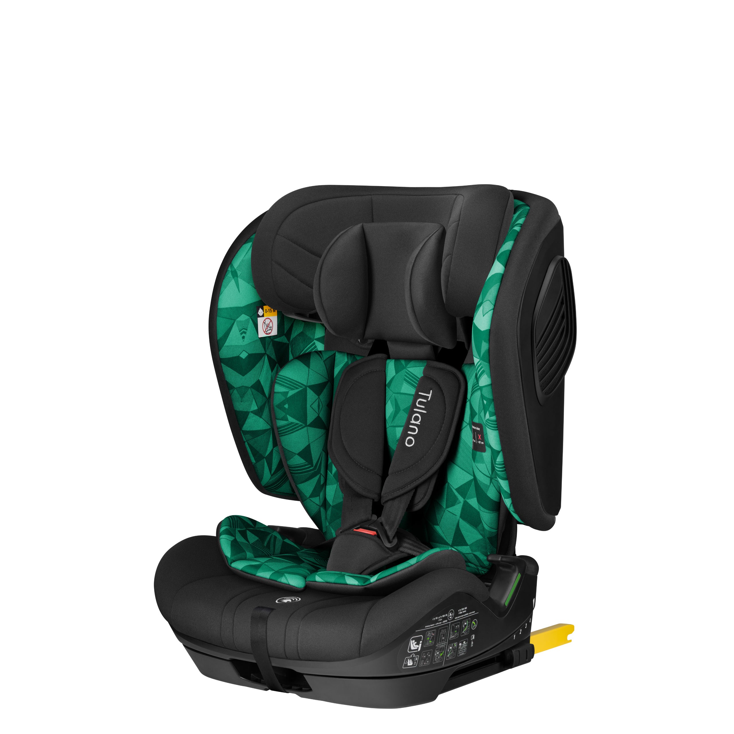 Fotelik samochodowy Tulano 76-105 cm Zooma 55 Black-Green