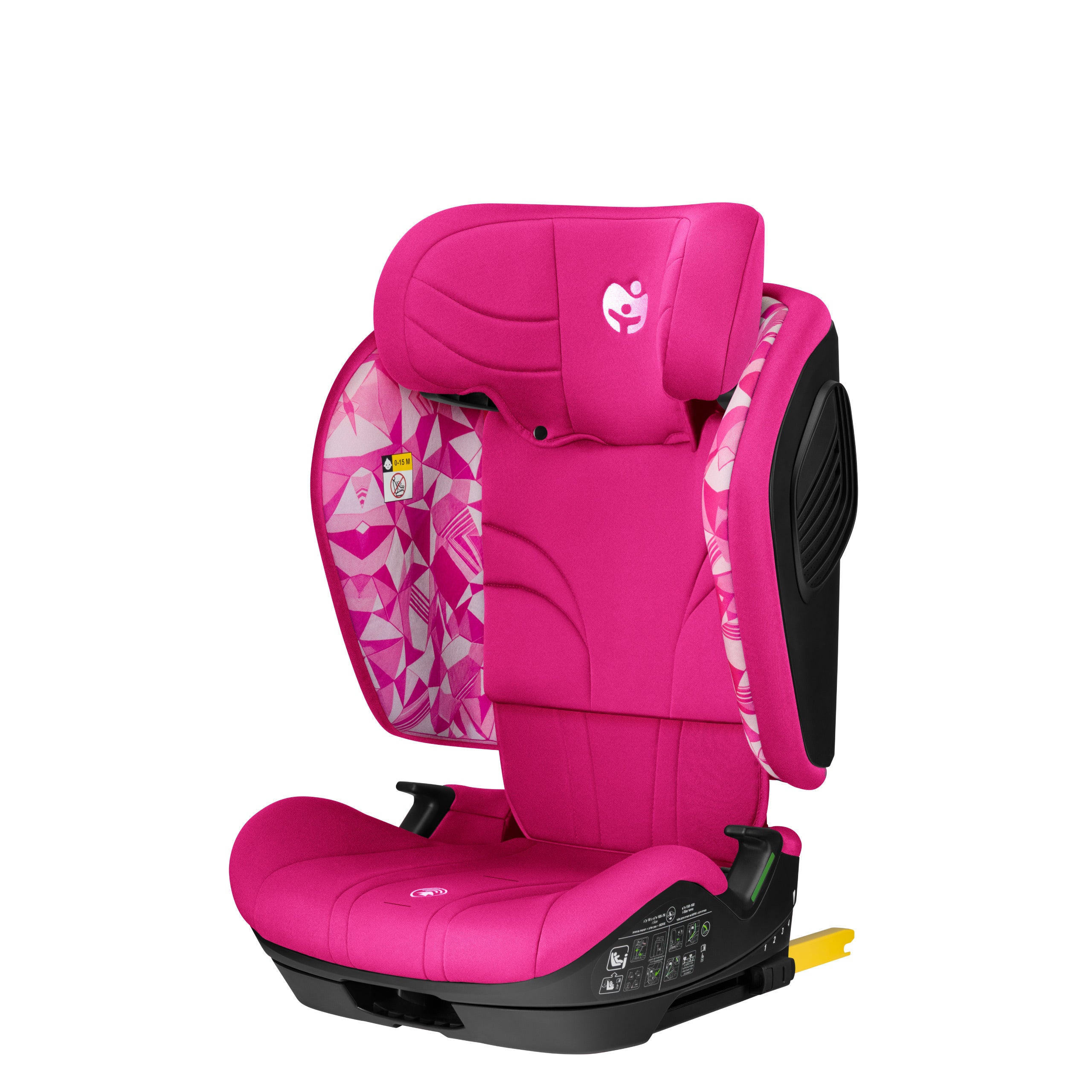Fotelik samochodowy Tulano 76-105 cm Zooma 55 Crazy Pink
